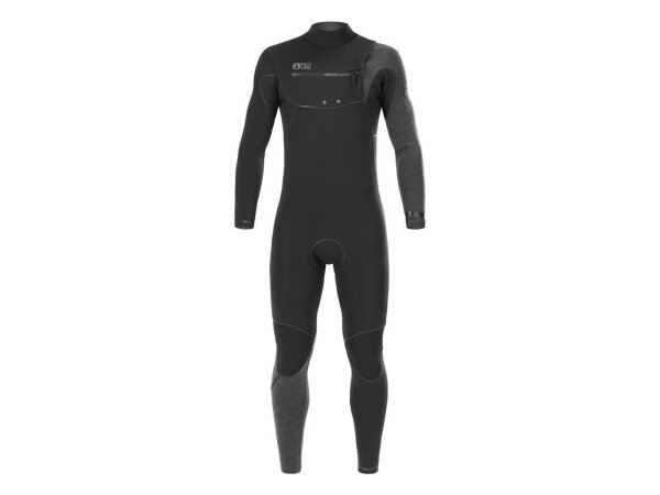 PICTURE ORGANIC Dome Fullsuit 4.3mm Eco Eicoprene Neopren Herren schwarz Wetsuit Chest Zip Front Zip
